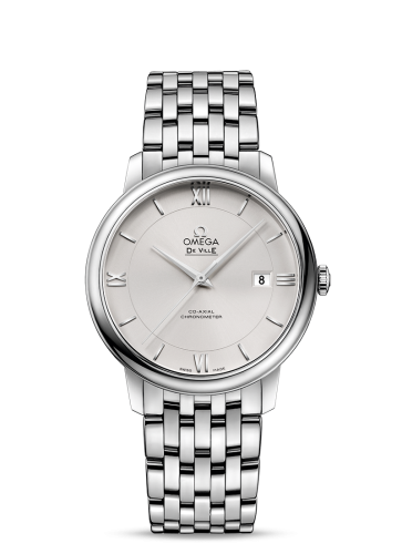 Omega De Ville Prestige Co-Axial 39.5 Stainless Steel / Silver / Bracelet